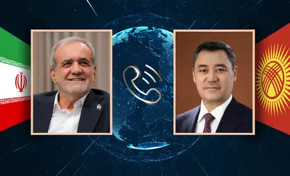 الرئيس صادر جاباروف يجري محادثة هاتفية مع الرئيس الإيراني لبحث العلاقات الثنائية والقضايا الإقليمية