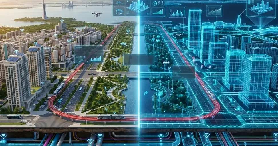 الصين تعرض مفهوم «المدن الثلاث» في منطقة شيونغآن لتعزيز البنية التحتية الذكية